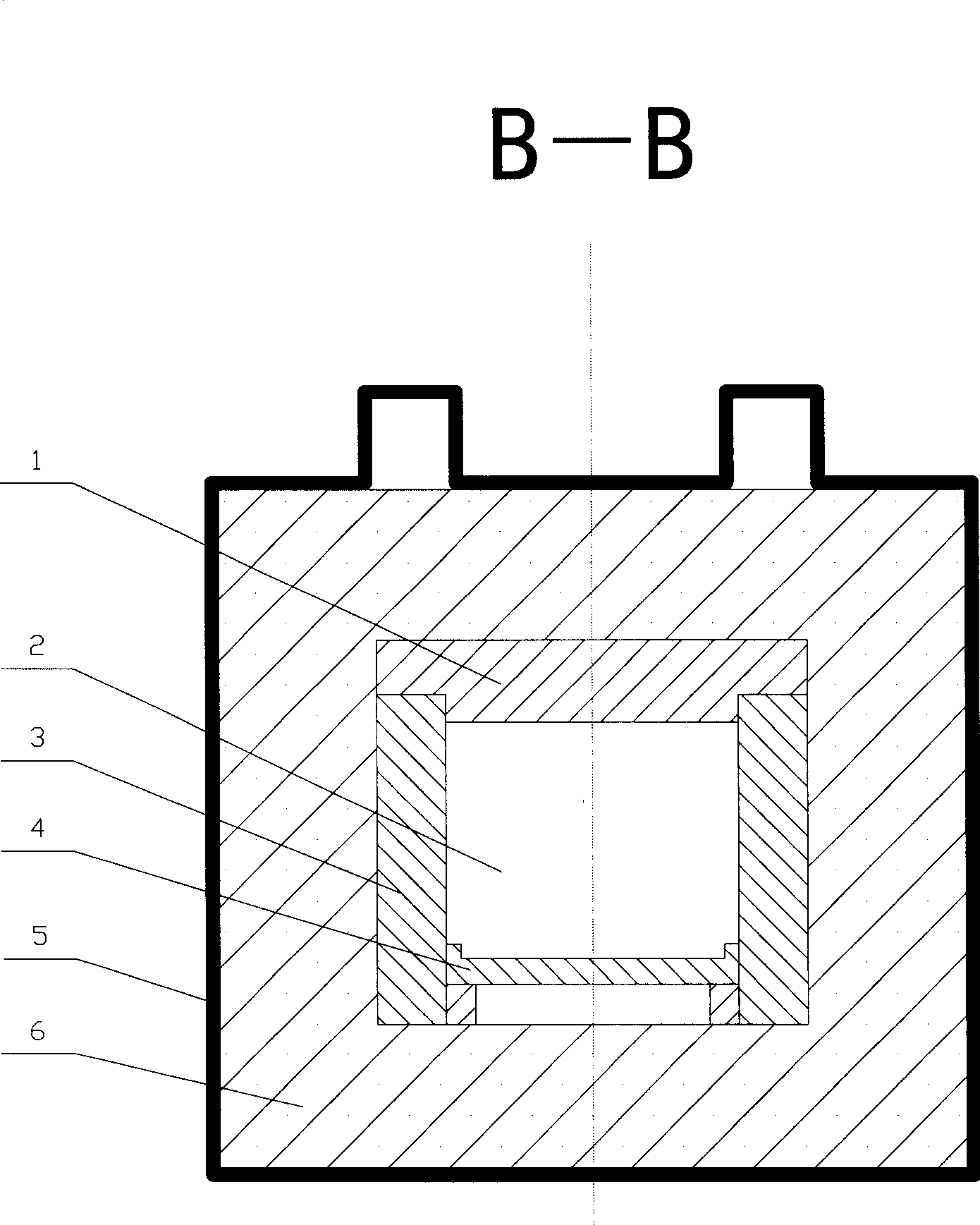 Firebox structure of pusher plate kiln in calcining apparatuses for preparing alloy of vanadium-nitrogen continously