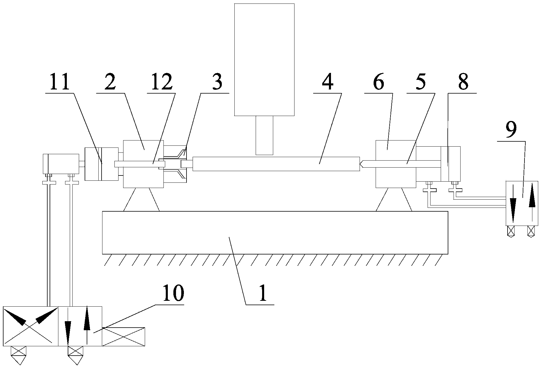 Horizontal type machine tool automatic clamping device and horizontal type machine tool