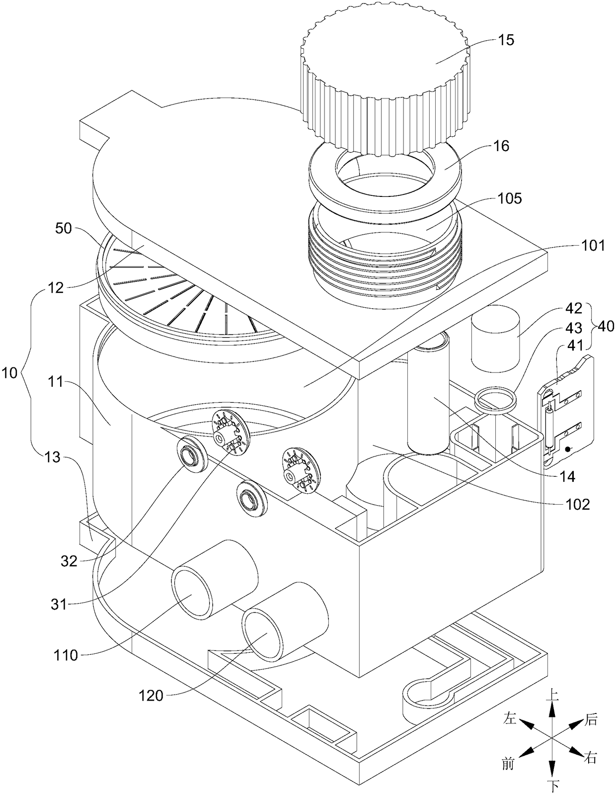 Water softening device and washing equipment having water softening device