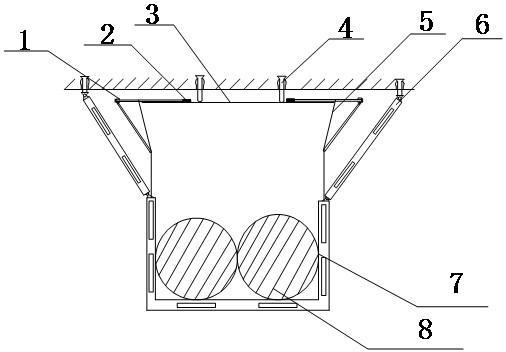 Self-adaptive anti-seismic hanging bracket