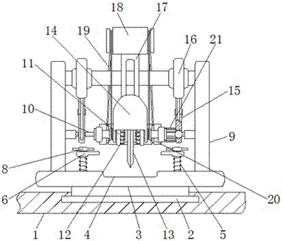 Multi-angle dustproof cutting device used for metal processing