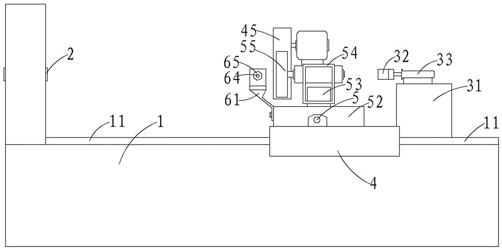 Javelin grinding machine tool