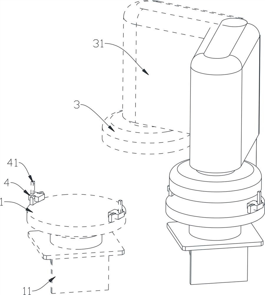 Device and method for calibrating working positions of polishing head and loading and unloading table