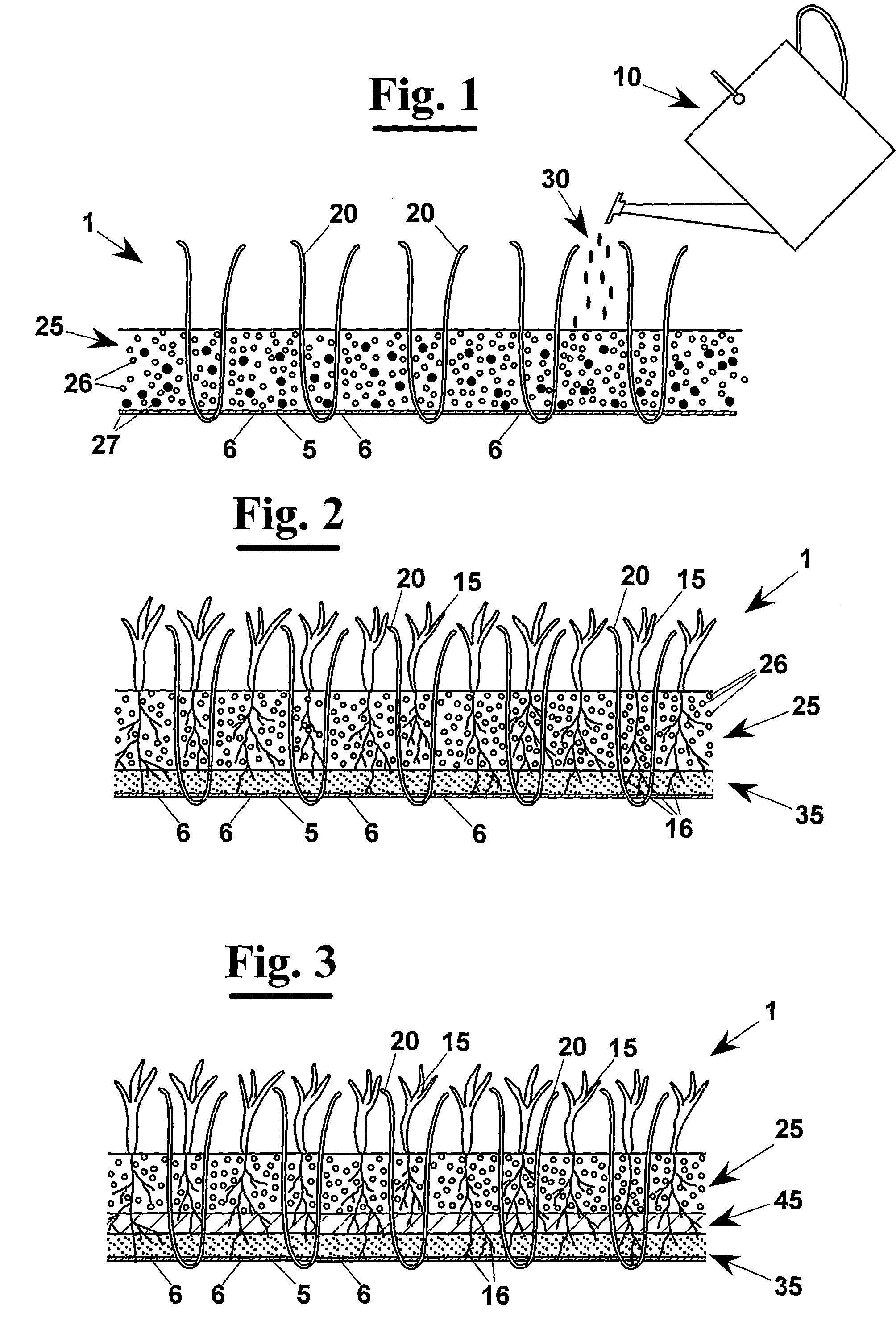 Mixed turf and method for its production