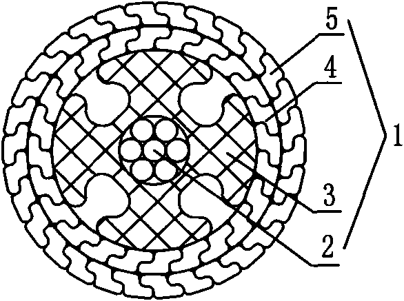 Dead-end clamp for supporting expanded diameter conductors