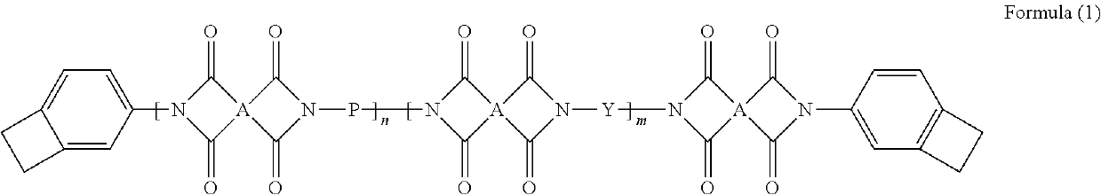 Benzocyclobutene-containing polyimide resin and its composition, manufacturing method, redistribution layer, polyimide film, and use