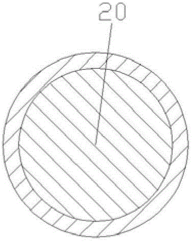 Mechanically telescopic device with three connection pipes