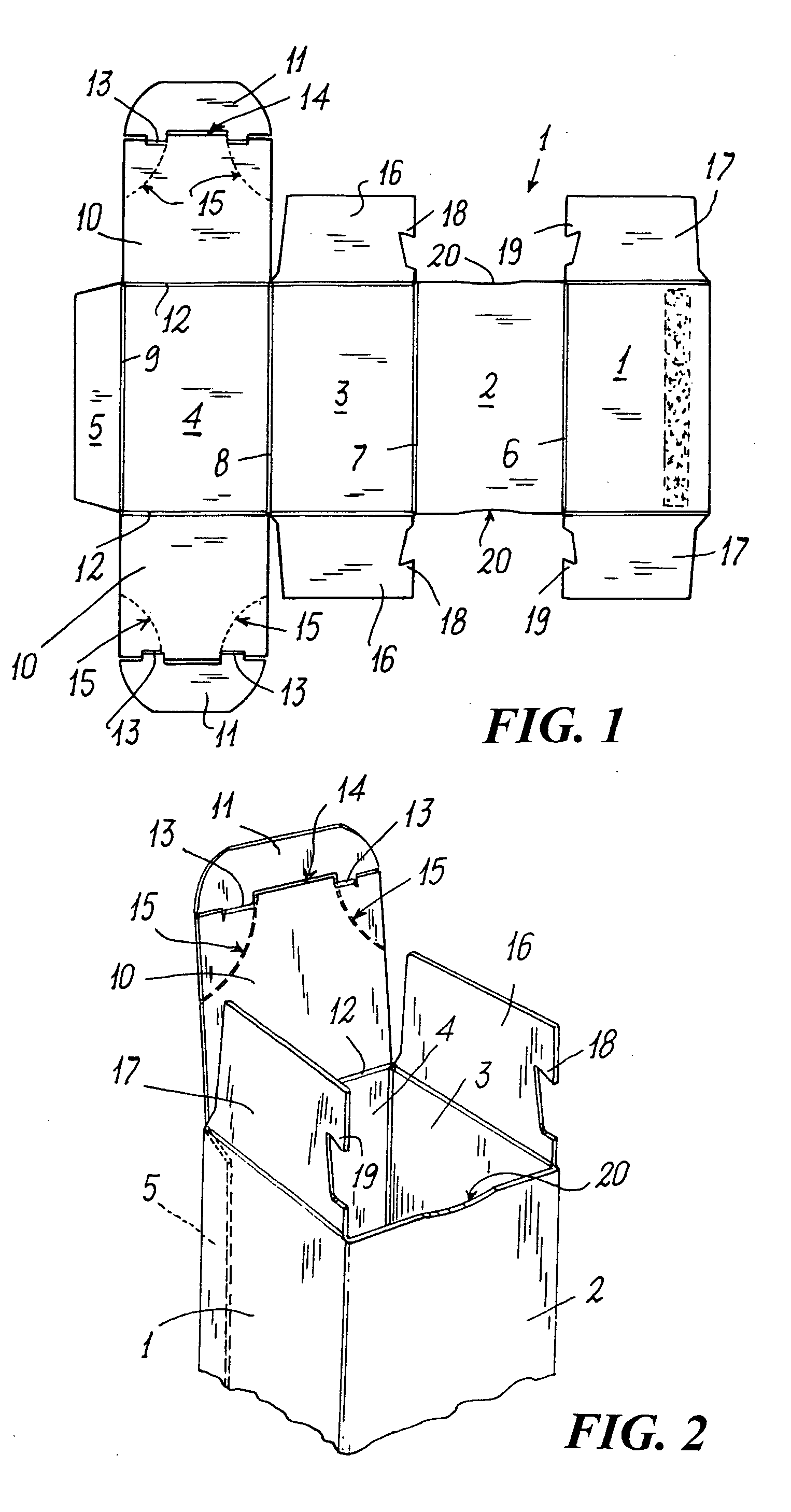 Box with base resistant to opening and having its portions breakable to prevent it from being reclosed after its initial opening