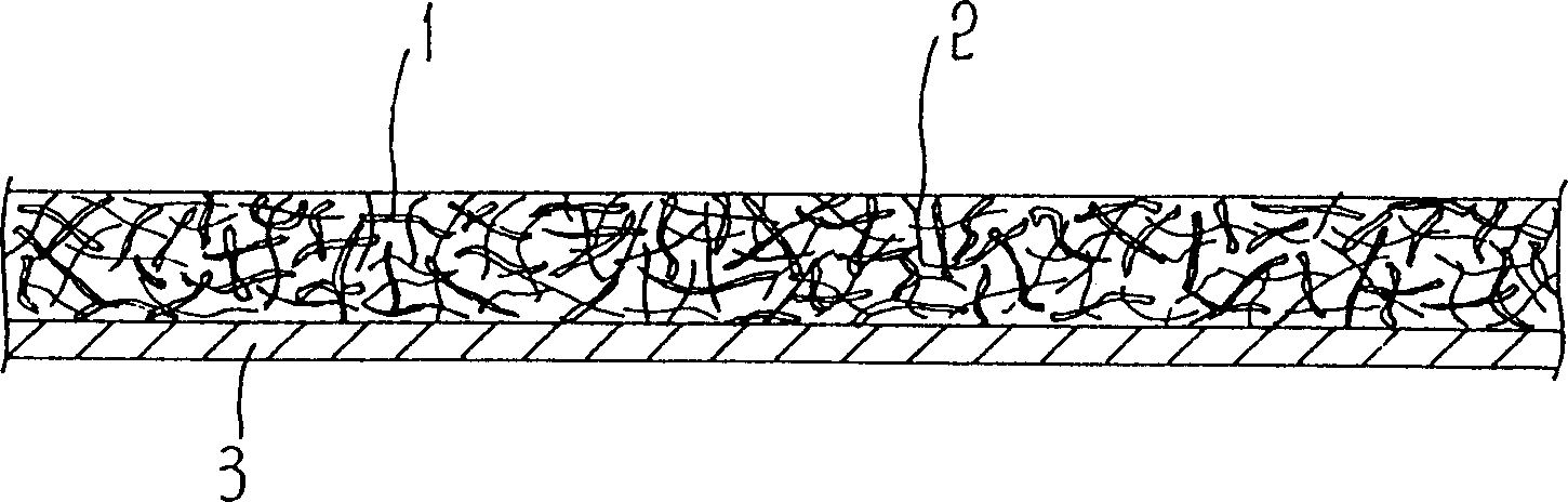 Tree bast fiber non-woven cloth and its processing method