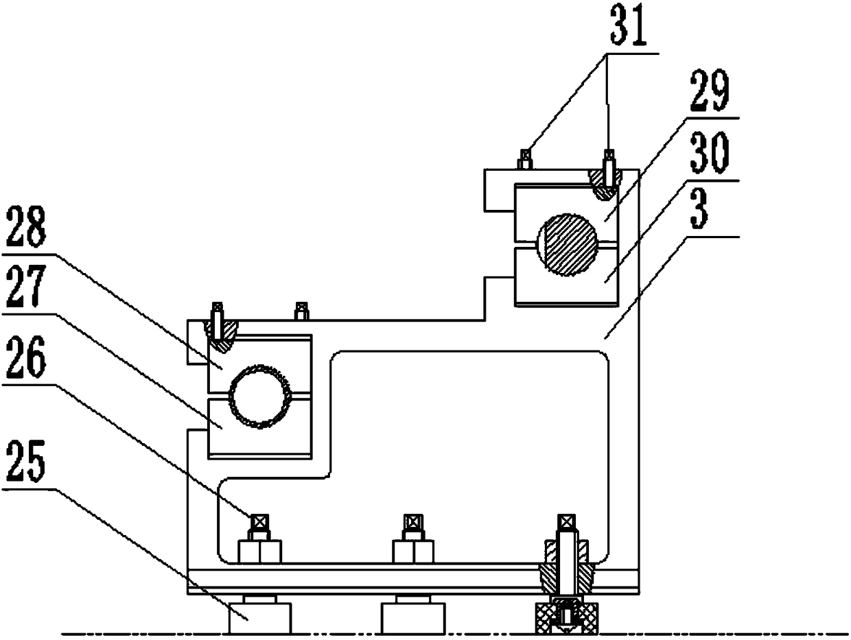 Spliced-type automatic travelling seam beautifying equipment