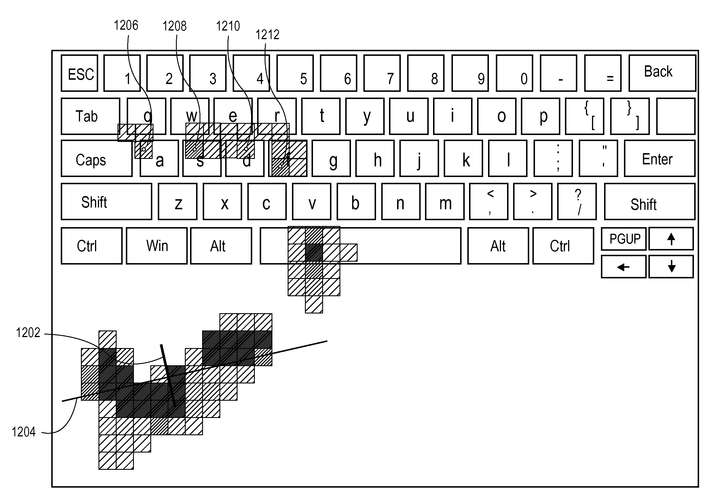 Multi-feature interactive touch user interface