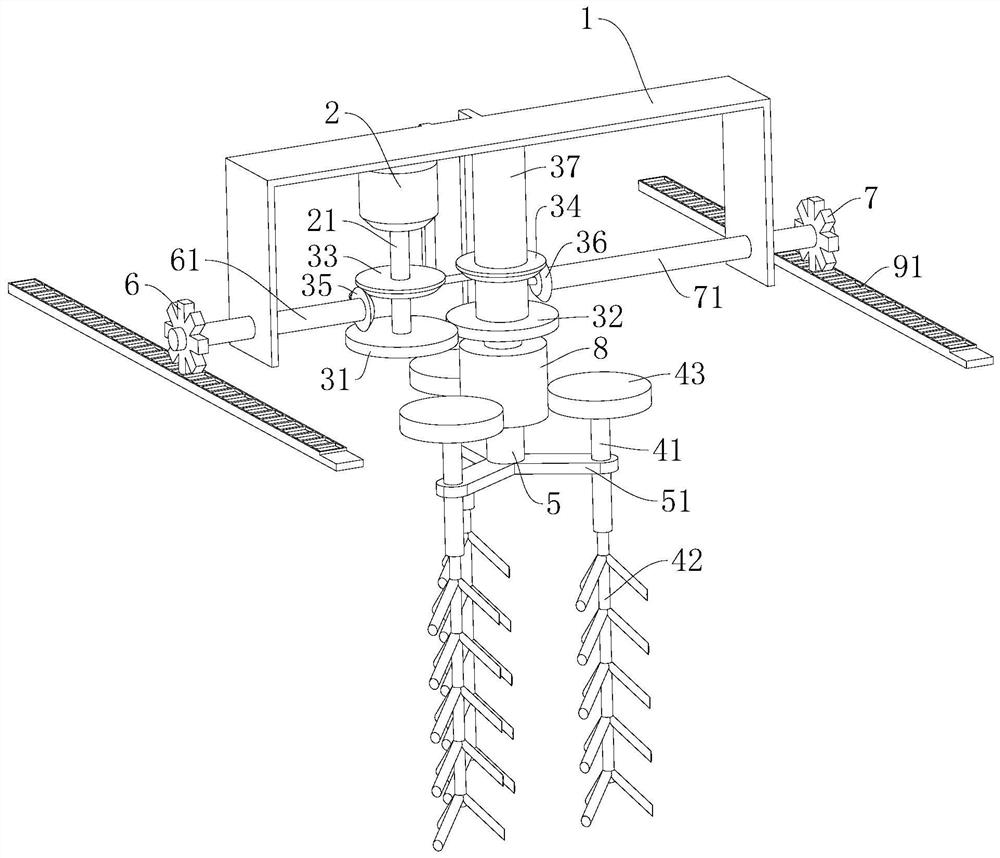 Stirrer and smelting furnace with stirrer