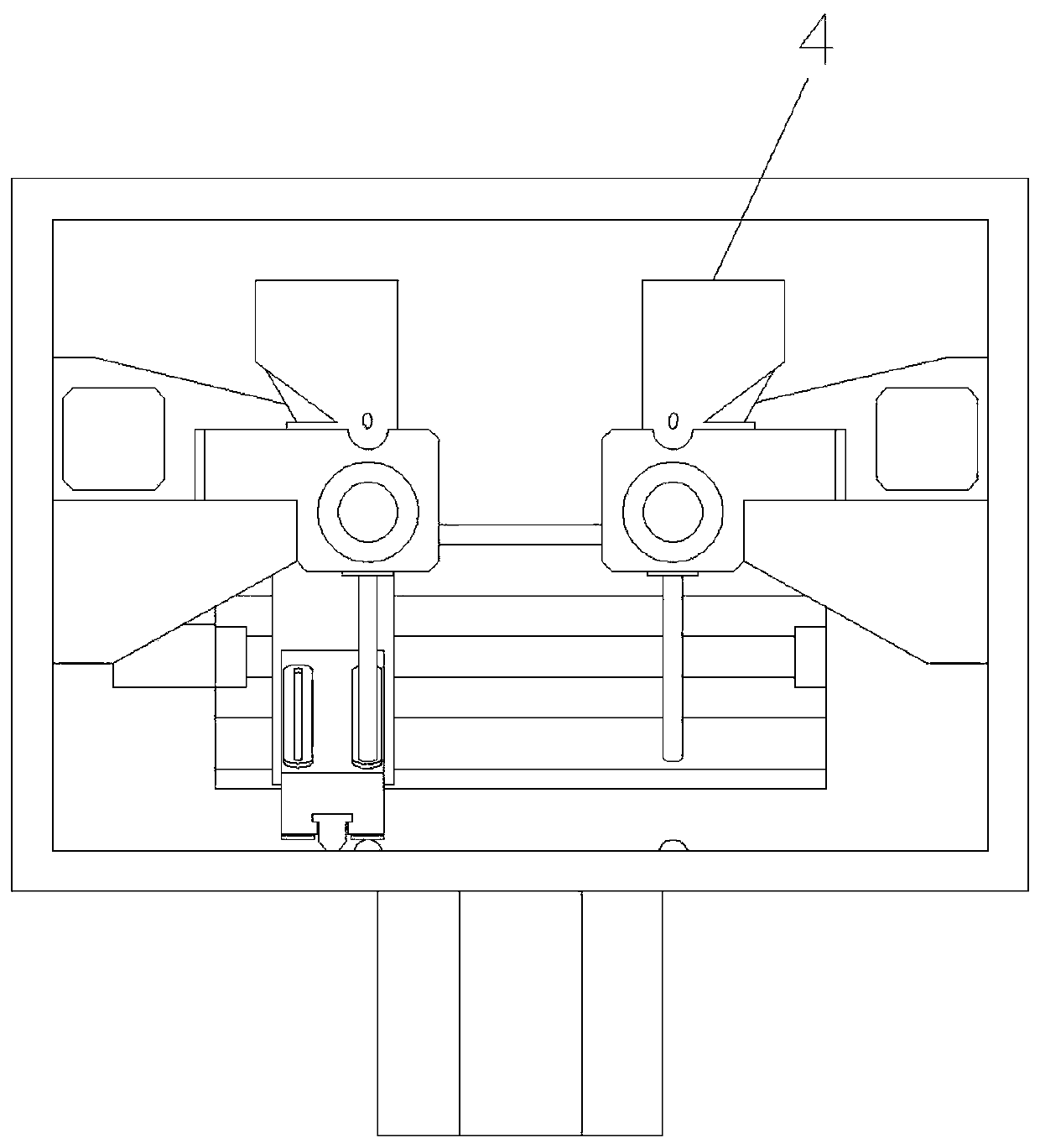 Bidirectional quantitative powder supplying and spreading device for additive manufacturing