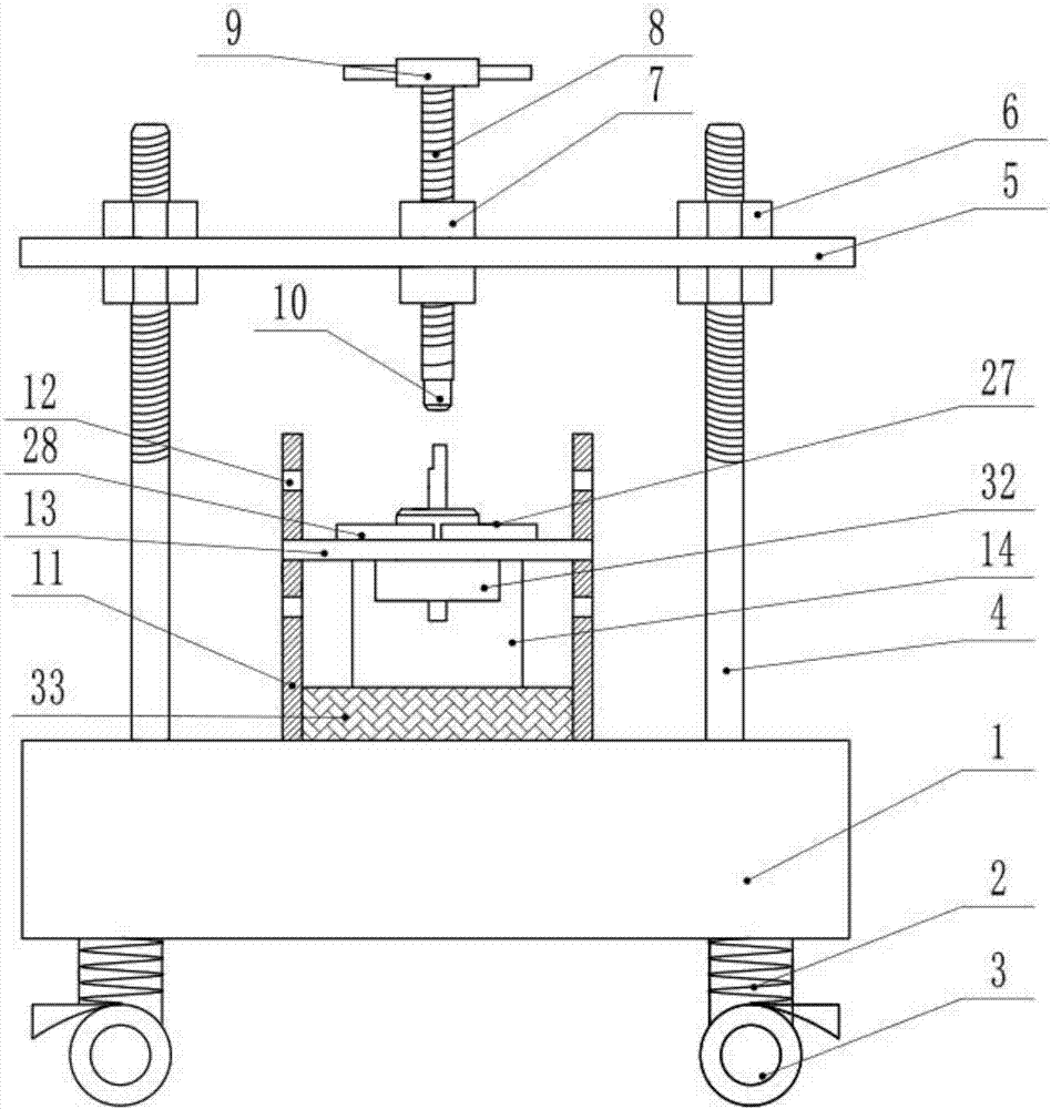 Detaching device for rotating shaft of steel casing motor with clamping function