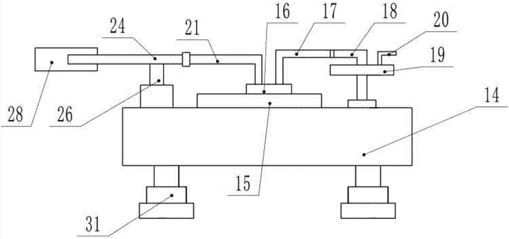 Detaching device for rotating shaft of steel casing motor with clamping function