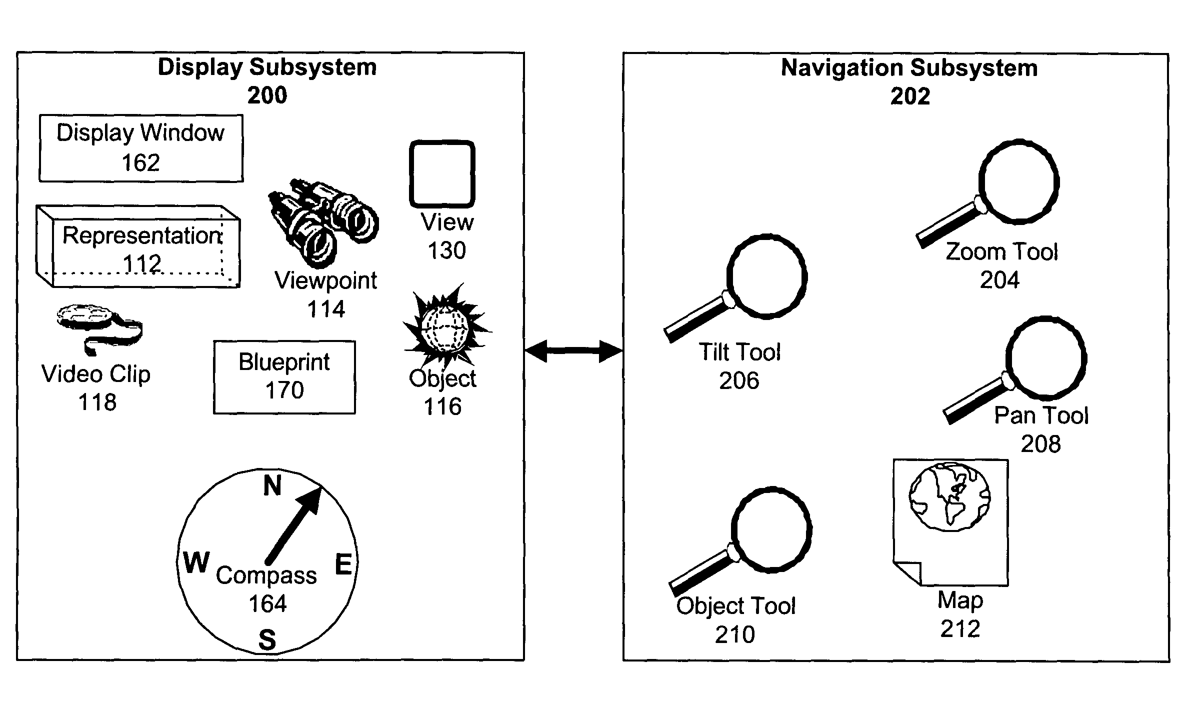 System or method for interacting with a representation of physical space