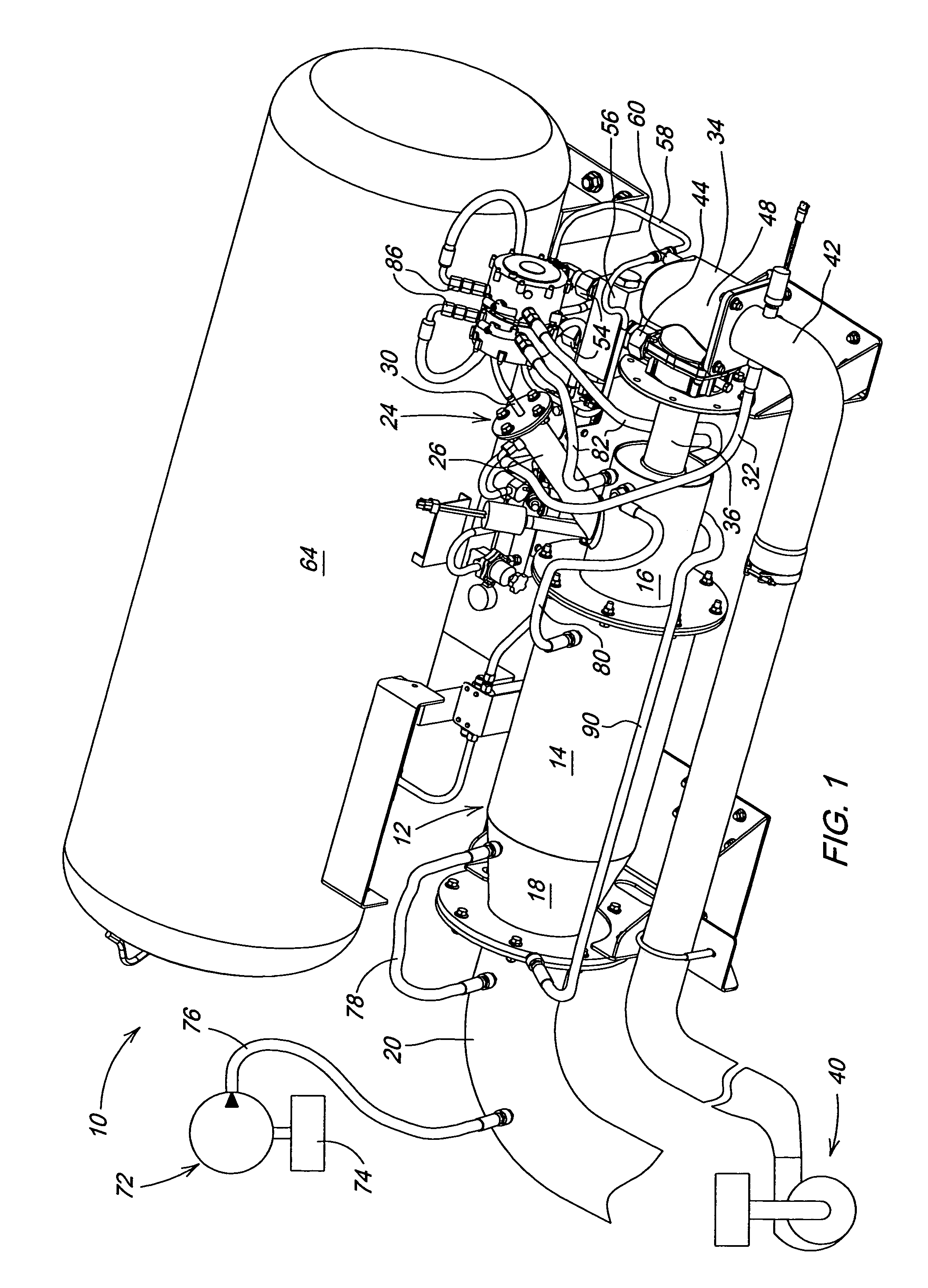 Fuel system for premix burner of a direct-fired steam generator