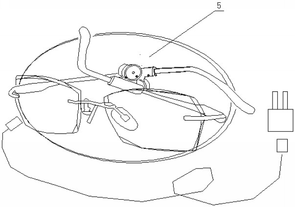 Mirror type graphene intelligent bone conduction hearing aid