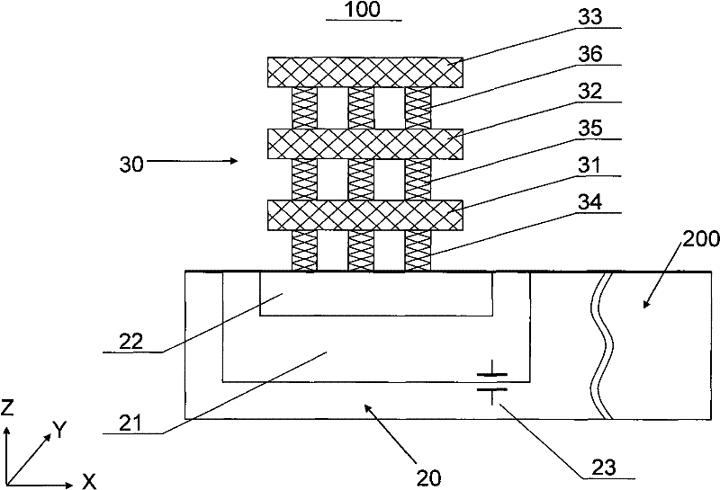 Bonding welding disk lowering parasitic capacitance and preparing method thereof