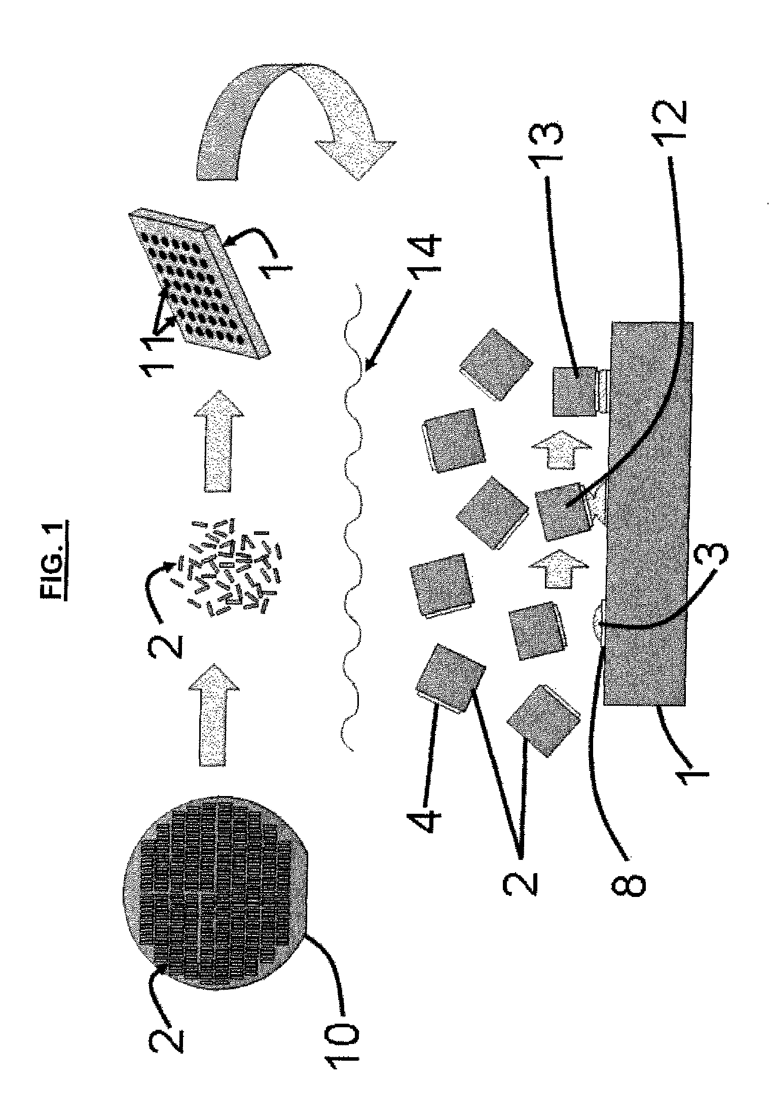 Self-assembled electrical contacts