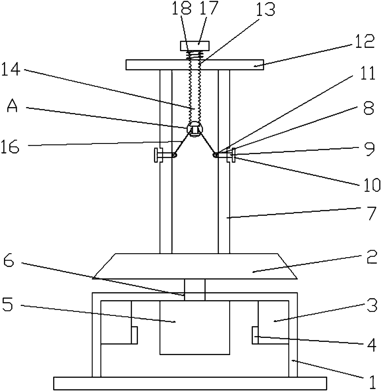 Doubling thread rolling device