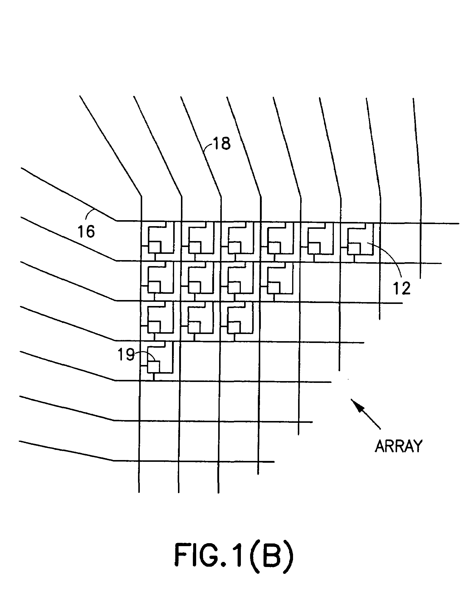 Integrated circuits for testing an active matrix display array