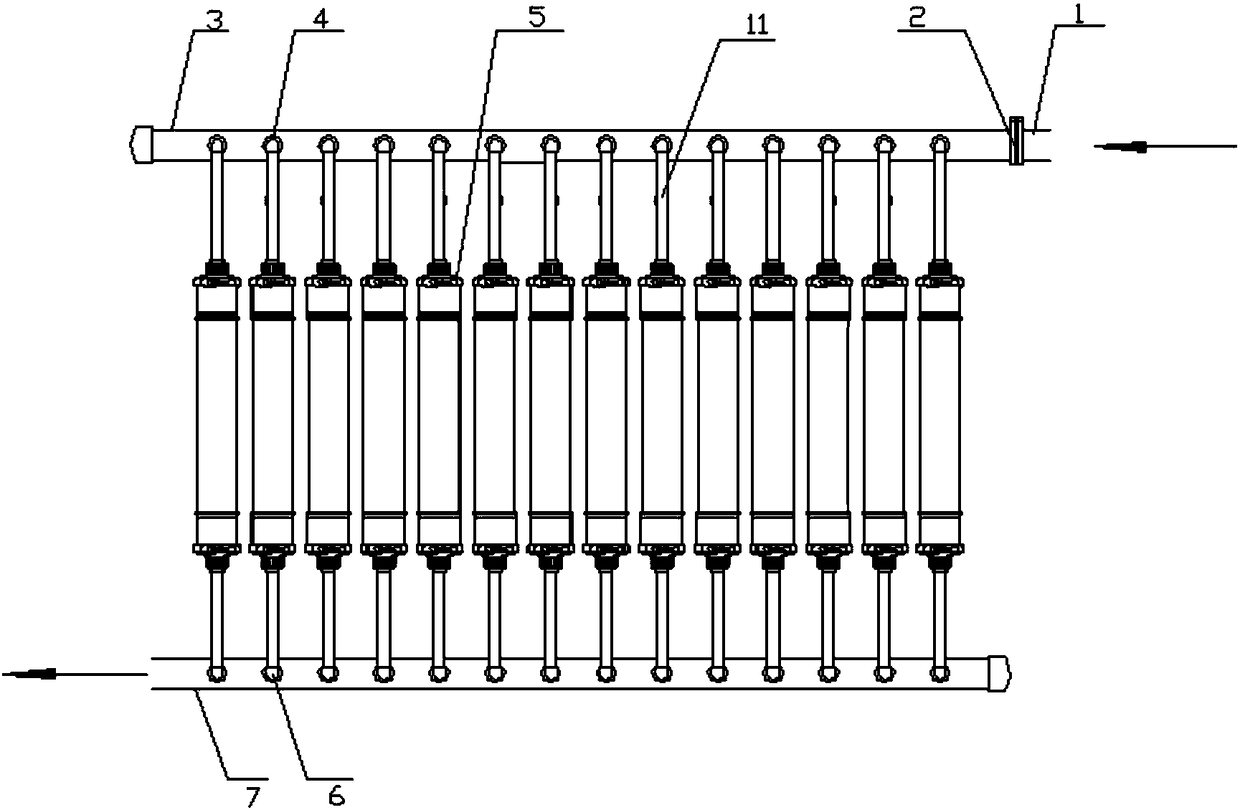 Online detachable large-flow filter