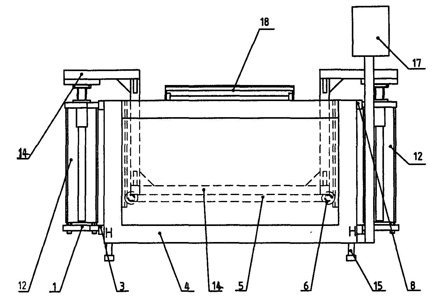 General type cavity wet-type leakproofness leakage testing workbench