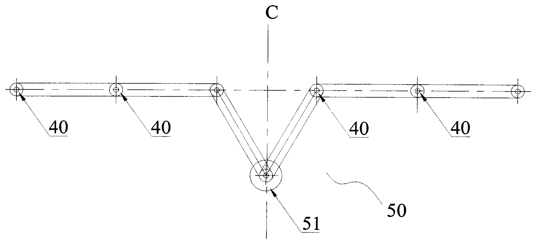 Machine for automatically removing joints of bamboo frame board and drilling holes in bamboo frame board