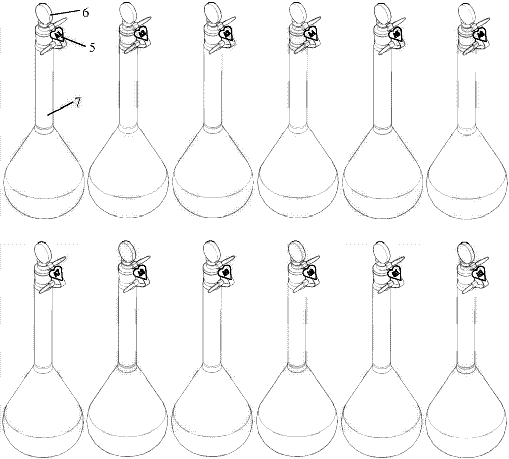 Assembly with English digit serial number cards and method used for sorting experimental reagents