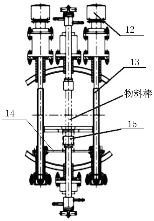 Vacuum melting furnace for purifying high-purity oxygen-free copper