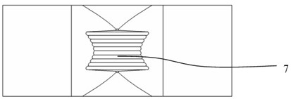 Thick-wall part optical system with light incident collimation plane and cylindrical stripes