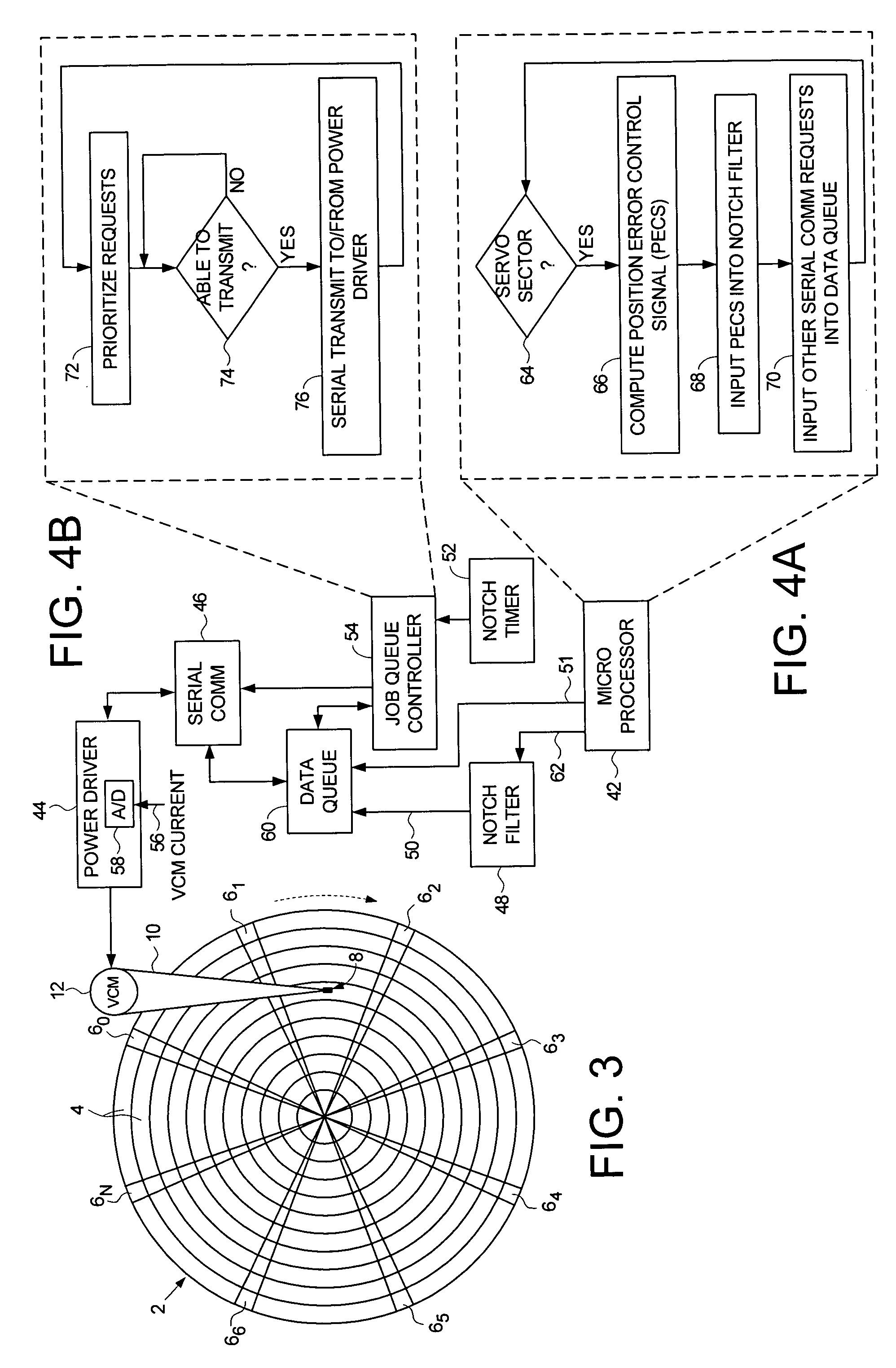 Disk drive using a timer to arbitrate periodic serial communication with a power driver