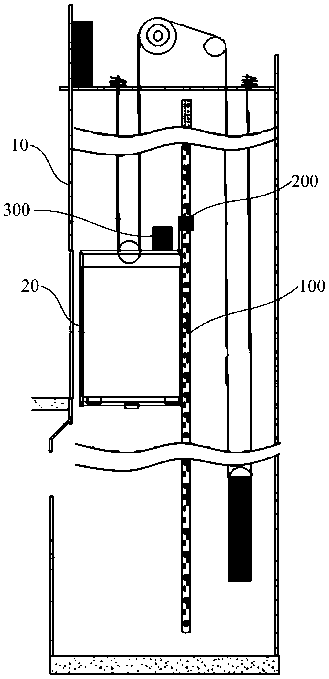 Self-inspection device and self-inspection method of car absolute position detection system