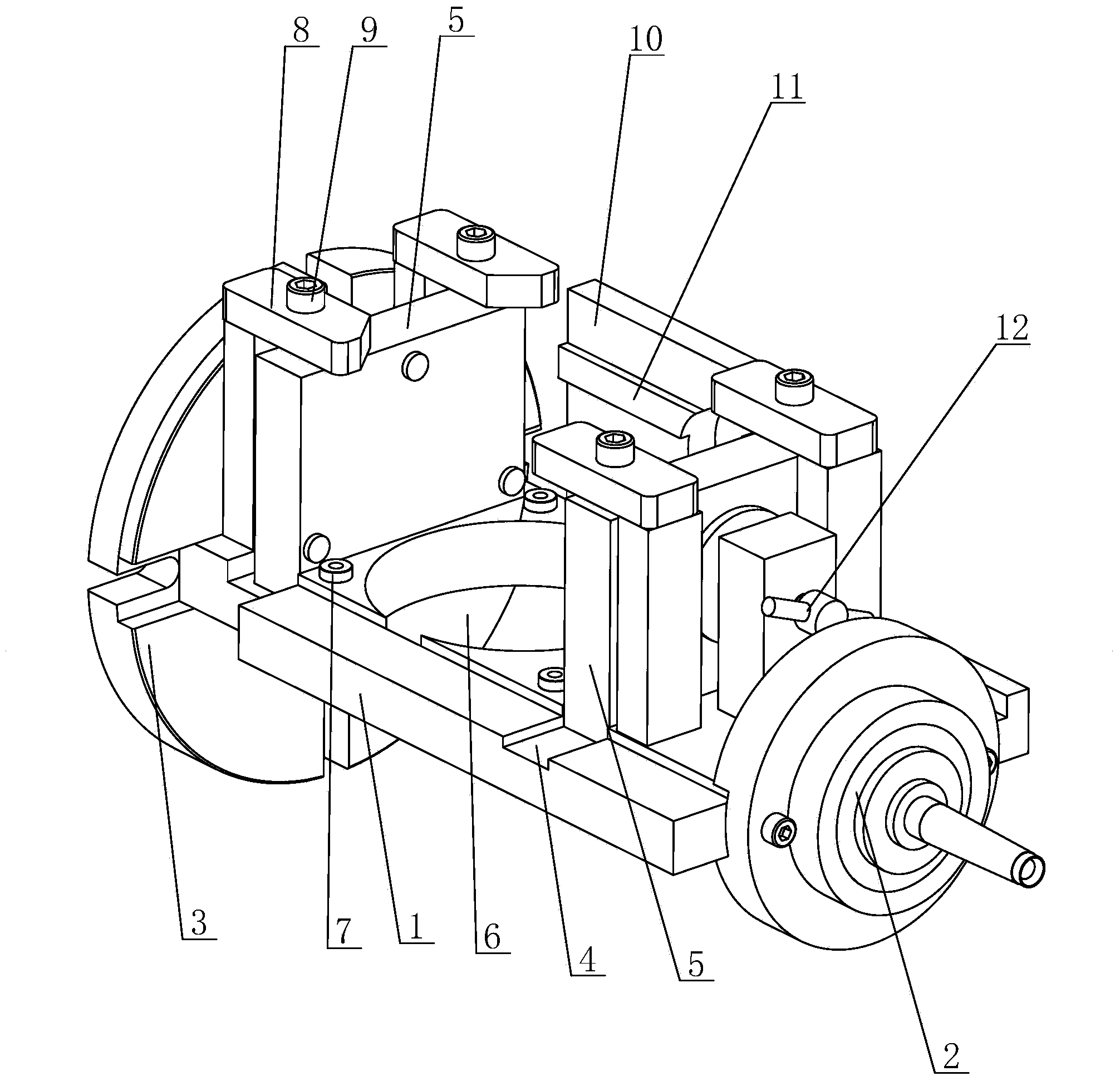 Multi-direction machining clamp for machining center