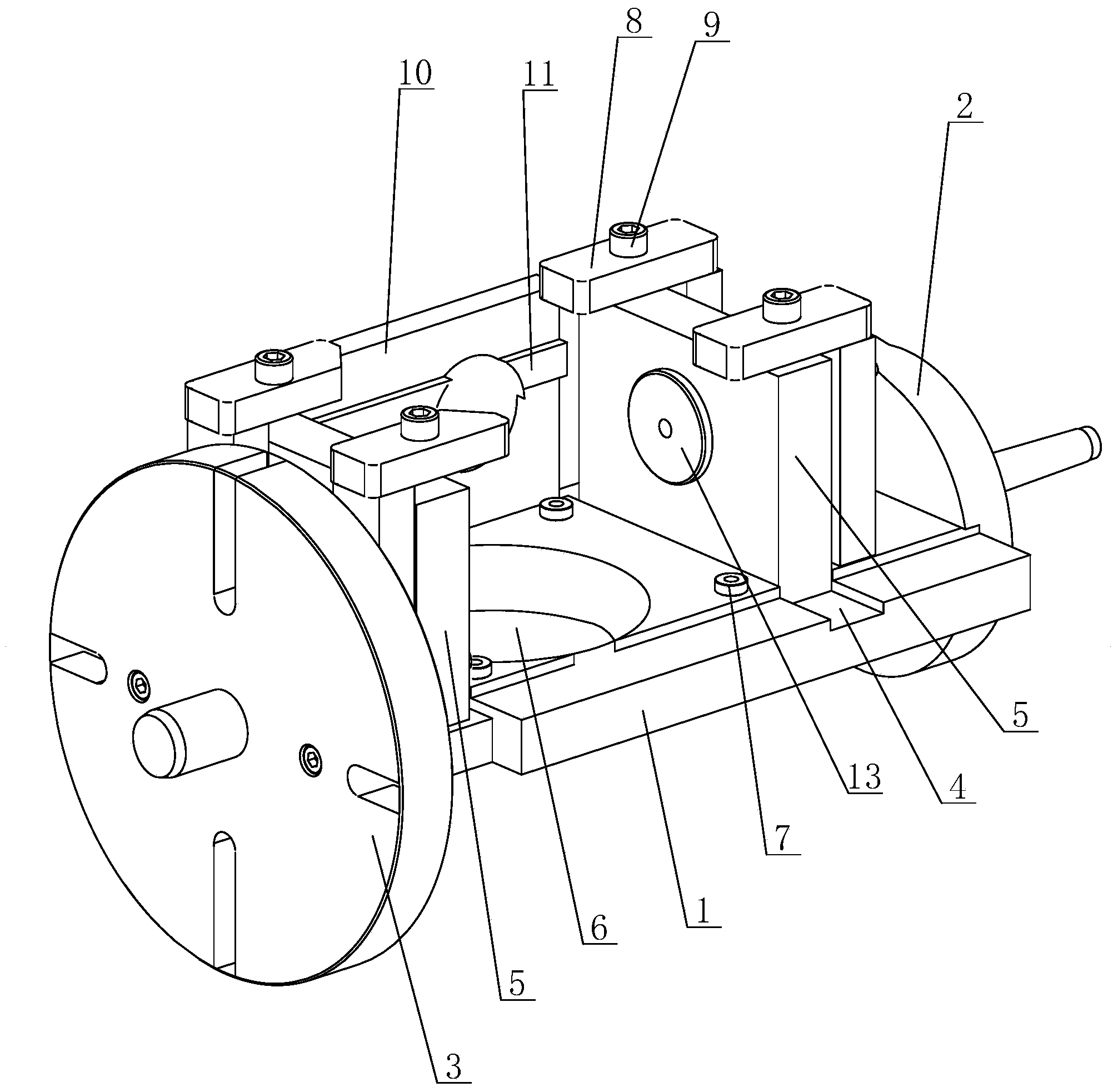 Multi-direction machining clamp for machining center