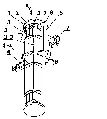 Main pump lubricating oil cooler