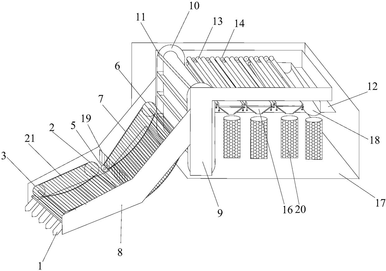 Potato picking and grading combined harvester