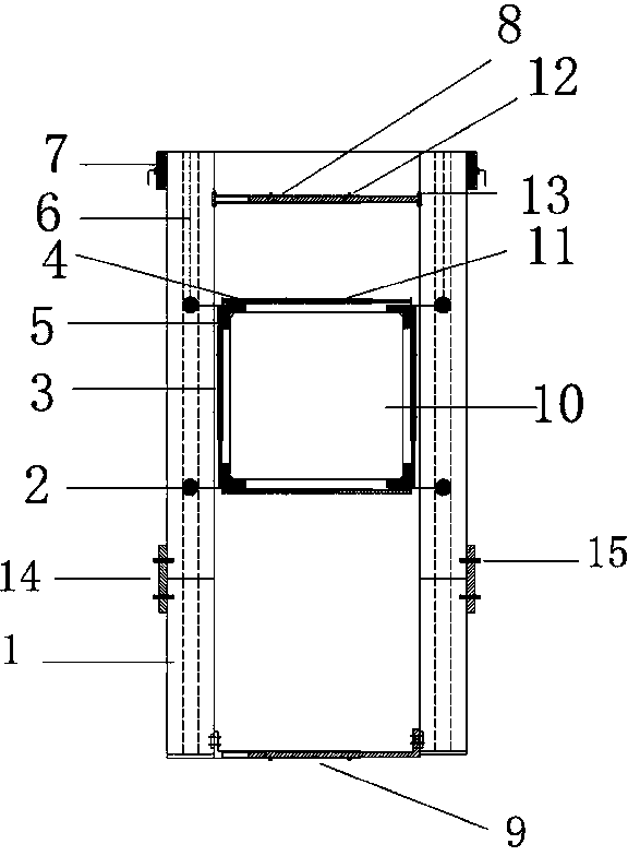 Track operation device for using ground penetrating radar to measure thickness of retaining wall