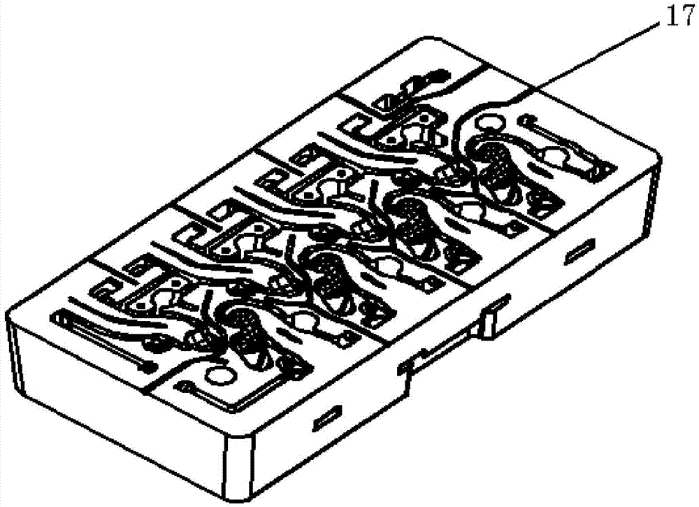 Cast sand core for cylinder cover of diesel engine