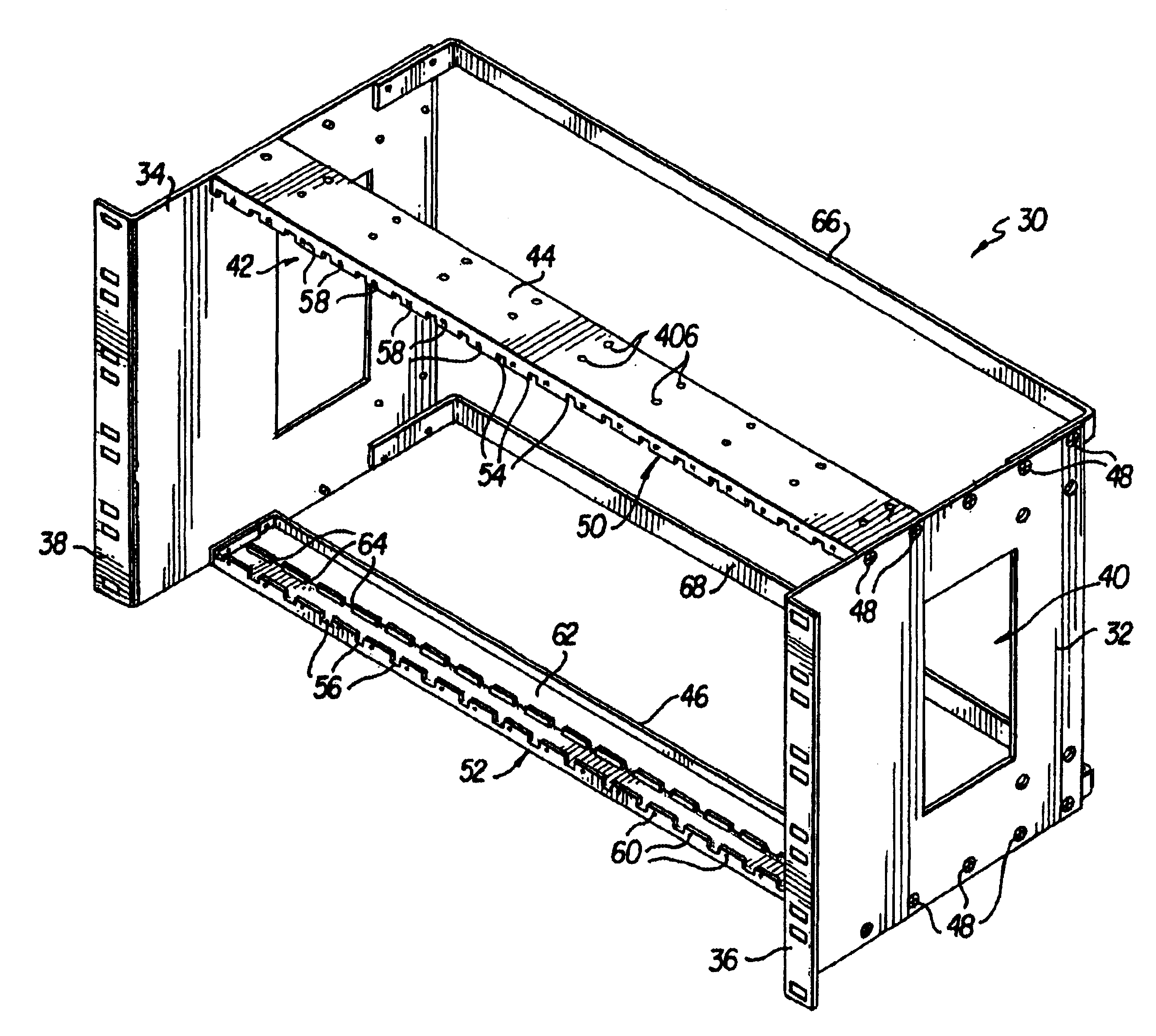 RF circuit modules and integrated chassis with power interface for RF circuit modules