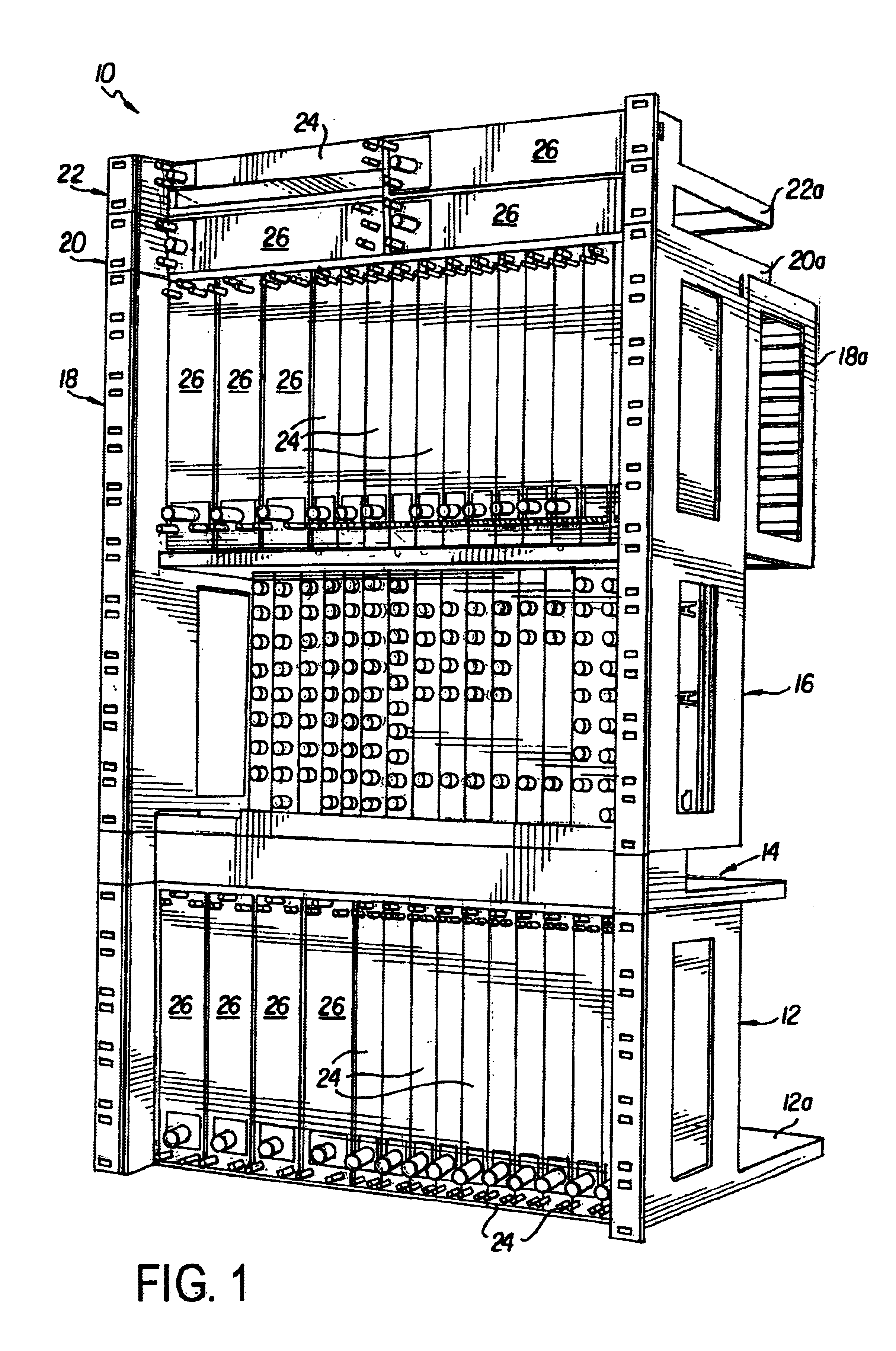 RF circuit modules and integrated chassis with power interface for RF circuit modules