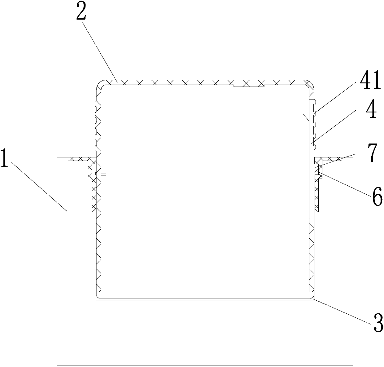 Inserting-connecting assembly for overvoltage protection