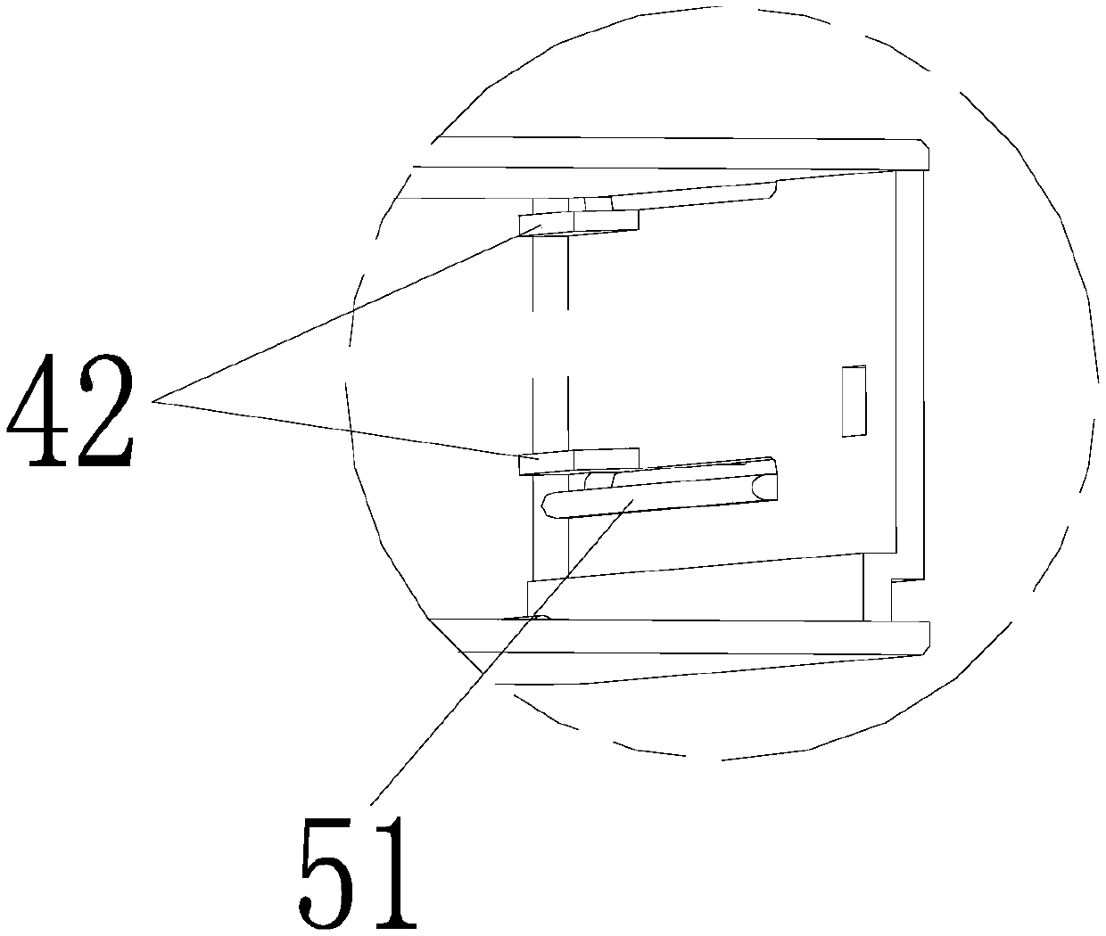 Inserting-connecting assembly for overvoltage protection