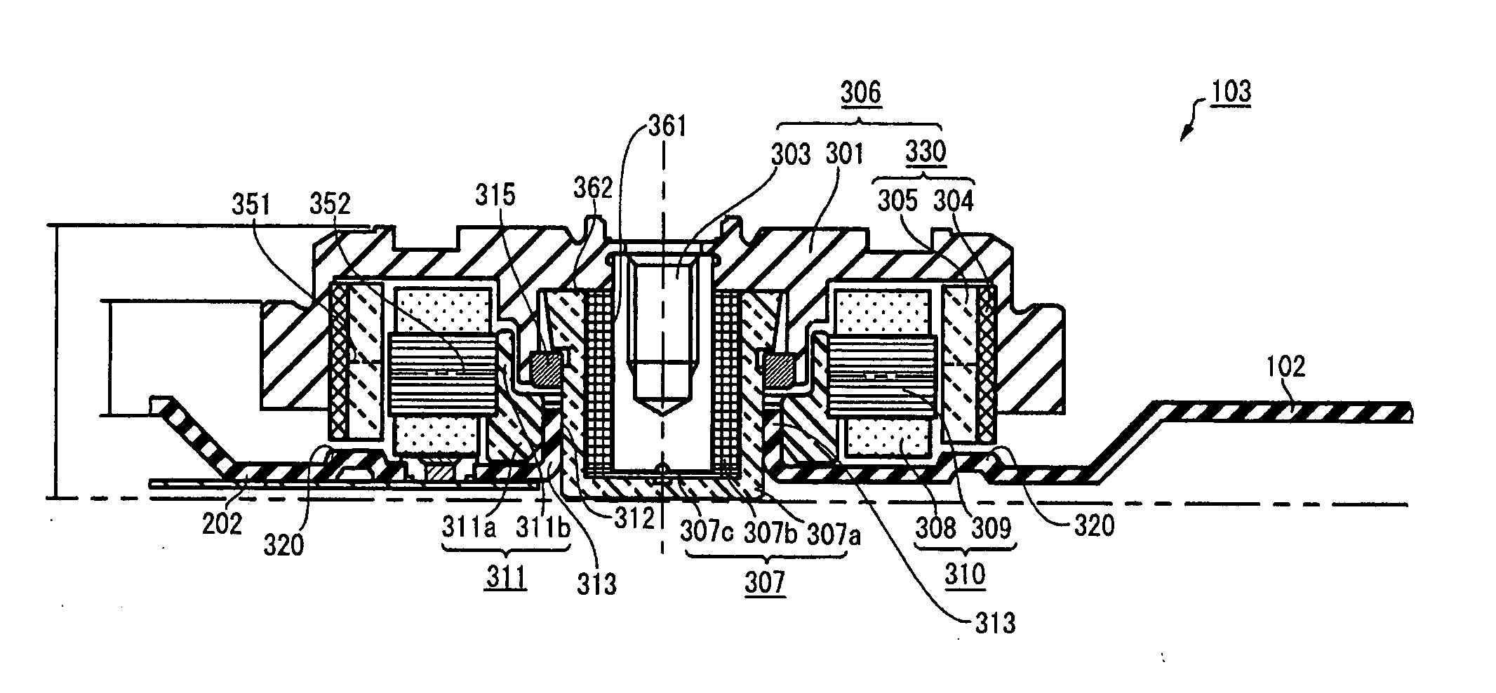 Data storage device with mechanism to control rotation of spindle motor