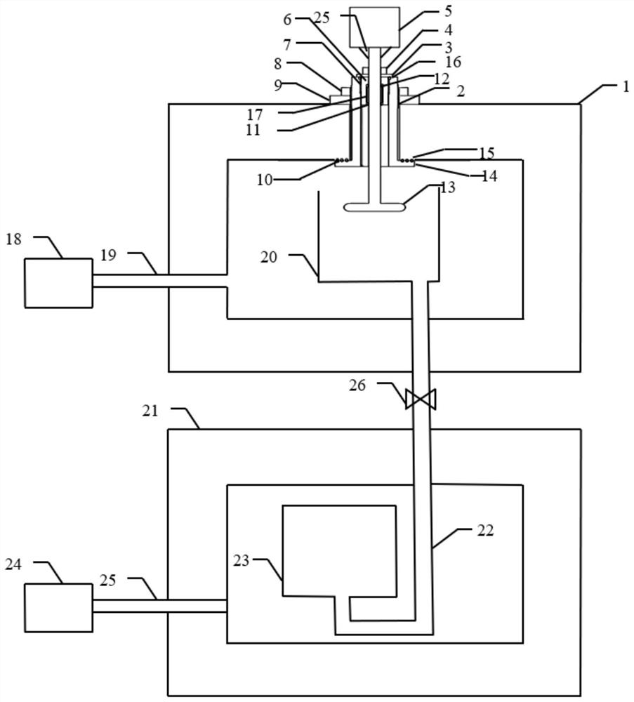 Stirring and sealing device for preparing epoxy-inorganic filler composite material and operation method