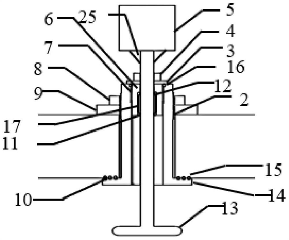 Stirring and sealing device for preparing epoxy-inorganic filler composite material and operation method