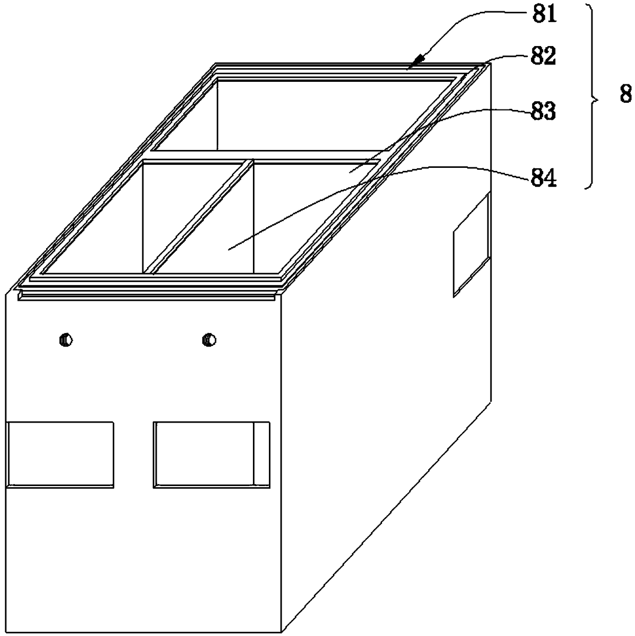 Ink box of printing machine