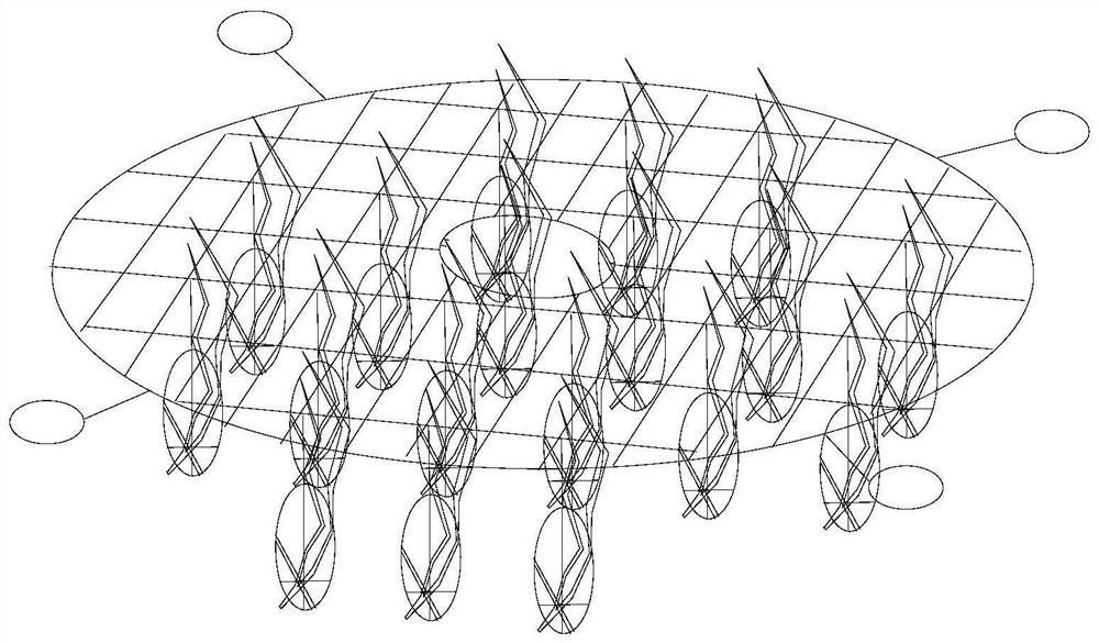 Ecological wind power pile foundation protection bottom structure and design method