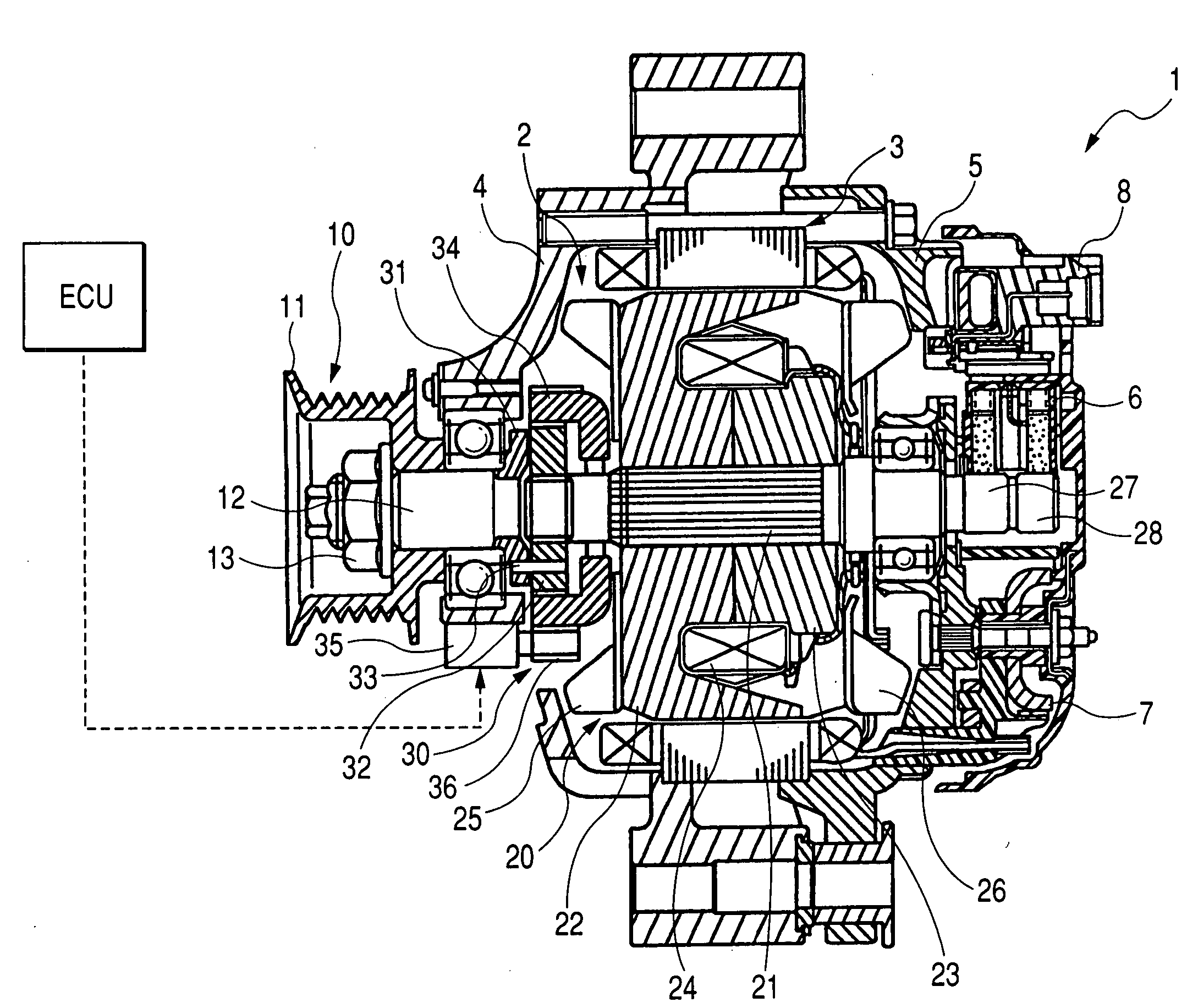 Vehicle alternator